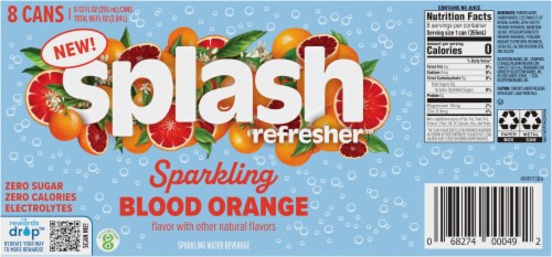 Splash Refresher™ Blood Orange Flavor Sparkling Water Perspective: bottom