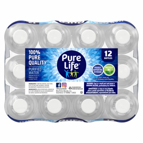Pure Life Purified Water Perspective: bottom