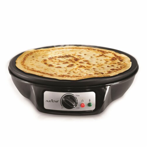 NutriChef PCRM12 Electric Griddle and Crepe Maker Perspective: bottom