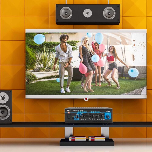 Pyle PTA4 Mini Bluetooth Home Audio 240 Watt 2 Channel Amplifier Stereo