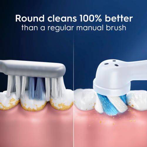 Oral-B iO Ultimate Clean Replacement Brush Heads, White, 2 count Perspective: bottom