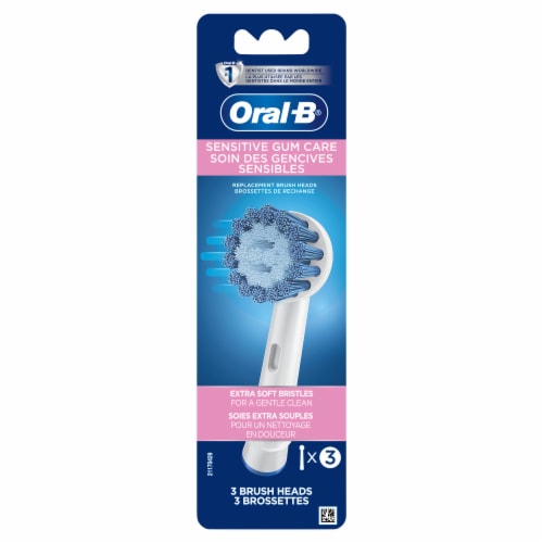 Oral-B Sensitive Gum Care Electric Toothbrush Replacement Brush Heads Perspective: bottom