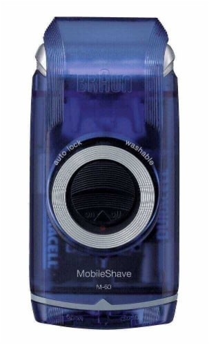 Braun MobileShave Men's Washable Travel Mobile Electric Shaver M60b Perspective: bottom
