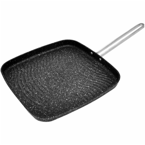 Starfrit The Rock 10-inch Grill Pan with Stainless Steel Wire Handle Perspective: bottom