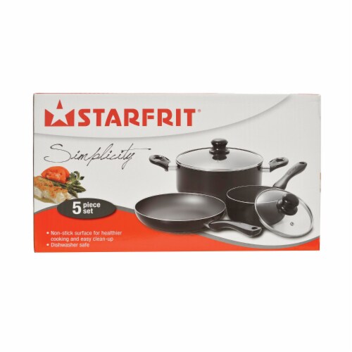 Simplicity 5-Piece Cookware Set with Bakelite® Handles Perspective: bottom