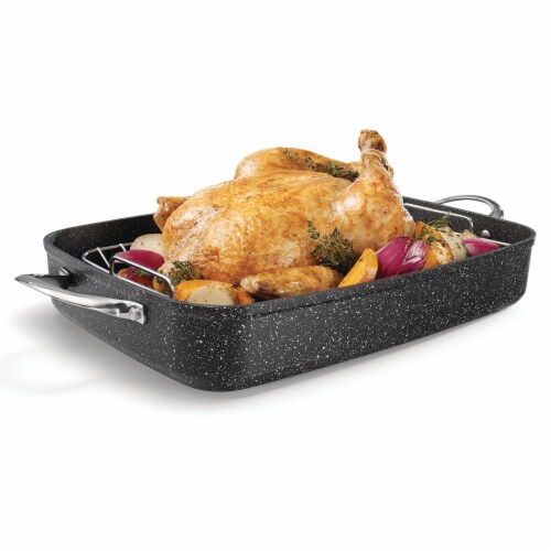 Starfrit USA Inc Roaster With Rack, 12 x 17 x 3 in. Perspective: bottom