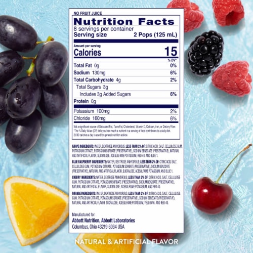 Pedialyte® Freezer Pops Variety Pack Perspective: bottom