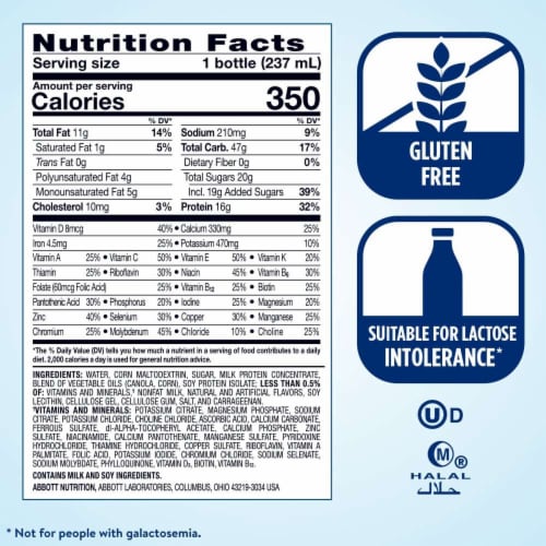 Ensure® Plus Vanilla Ready-to-Drink Nutrition Shakes Perspective: bottom