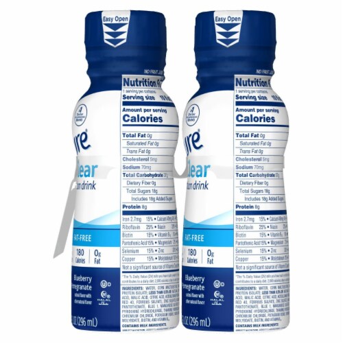 Ensure Clear Blueberry Pomegranate Ready-to-Drink Nutrition Drink Perspective: bottom