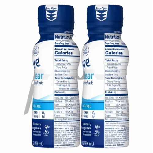  Ensure Clear Nutrition Liquid Drink, 0g fat, 8g of