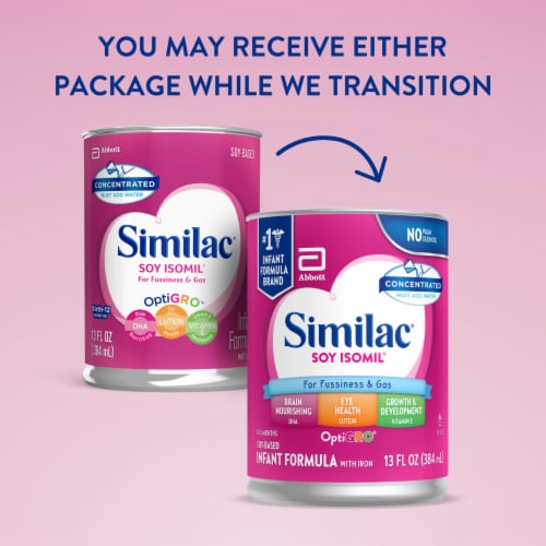 Similac® Soy Isomil® For Fussiness and Gas Concentrated Liquid Infant Formula Perspective: bottom