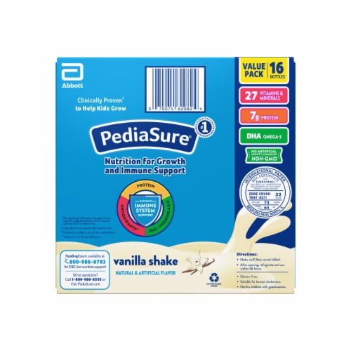 PediaSure® Grow & Gain Vanilla Nutrition Shakes Perspective: bottom