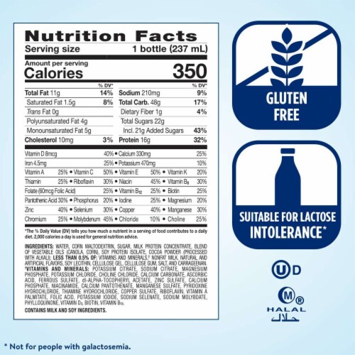 Ensure® Plus Milk Chocolate Ready-to-Drink Nutrition Shake Perspective: bottom