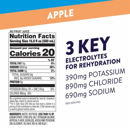 Pedialyte® Advance Rehydration - Apple Perspective: bottom