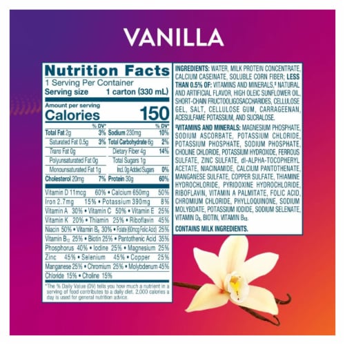 Protality™ Vanilla Nutrition Shakes Perspective: bottom