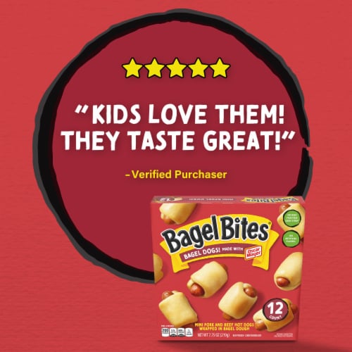 Bagel Bites Bagel Dogs Frozen Snacks Perspective: bottom