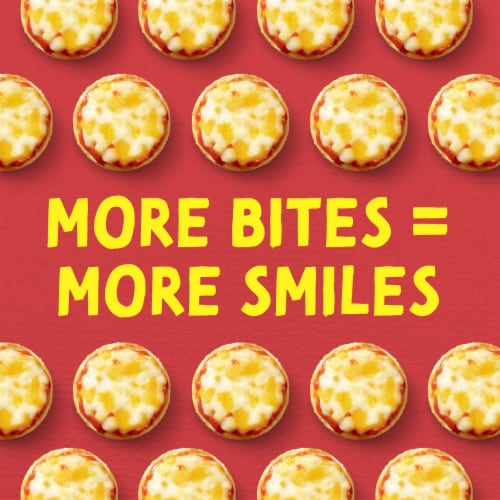 Bagel Bites Three Cheese Mini Pizza Bagel Frozen Snacks Perspective: bottom