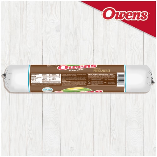 Owens Premium Pork Regular Sausage Roll Perspective: bottom
