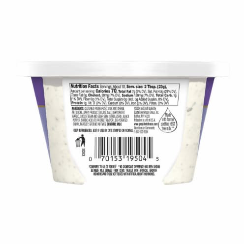 President® Rondelé® Creamy Whipped Artichoke & Garlic Spreadable Cheese 8 oz Perspective: bottom