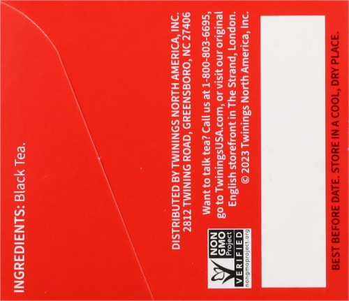 Twinings Of London® English Breakfast Black Tea Bags Perspective: bottom