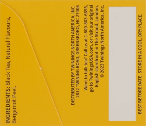 Twinings Of London® Earl Grey Black Tea Bags Perspective: bottom