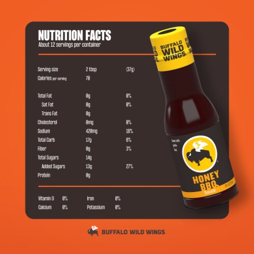 Buffalo Wild Wings Honey BBQ Sauce Perspective: bottom