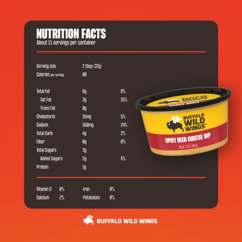 Buffalo Wild Wings Spicy Beer Cheese Dip Perspective: bottom