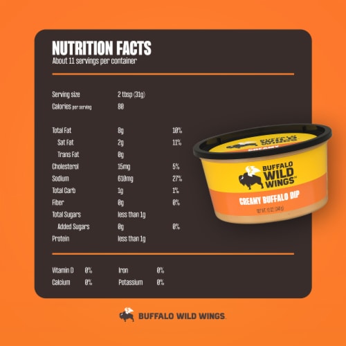Buffalo Wild Wings Creamy Buffalo Dip Perspective: bottom