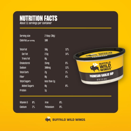 Buffalo Wild Wings Parmesan Garlic Dip Perspective: bottom