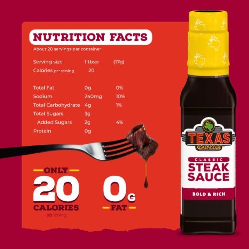 Texas Roadhouse Classic Steak Sauce Perspective: bottom