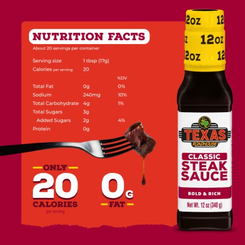 Texas Roadhouse Classic Steak Sauce Perspective: bottom