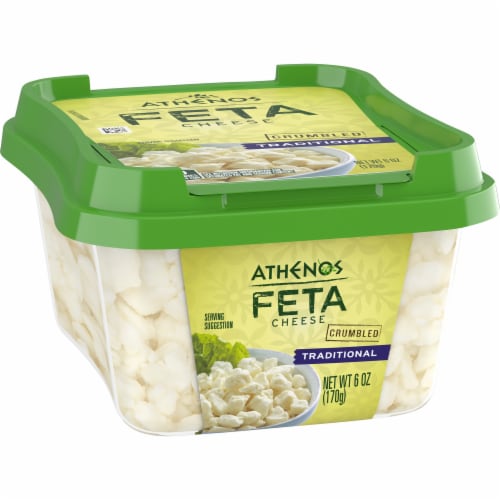 Athenos Traditional Crumbled Feta Cheese Perspective: bottom