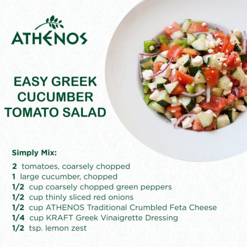 Athenos Traditional Crumbled Feta Cheese Perspective: bottom