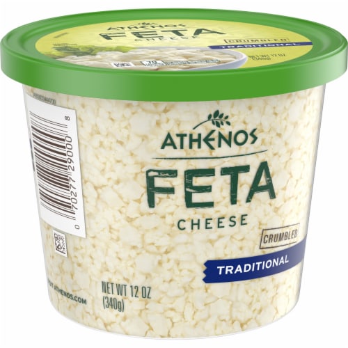 Athenos Traditional Crumbled Feta Cheese Perspective: bottom