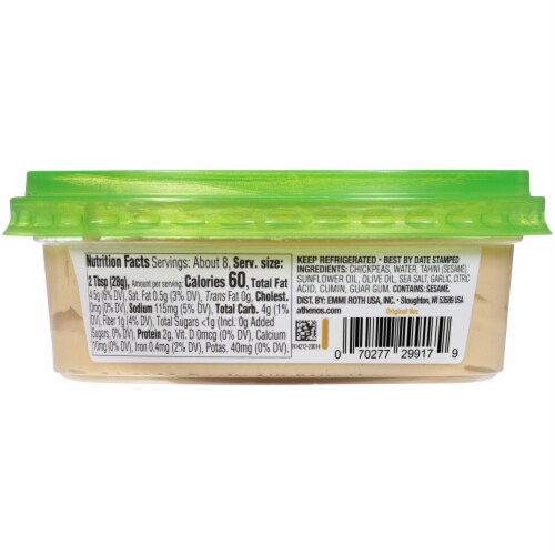 Athenos Original Hummus Perspective: bottom