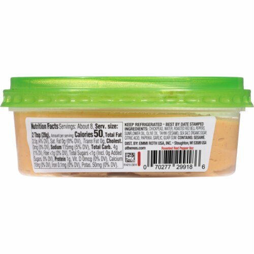Athenos Roasted Red Pepper Hummus Perspective: bottom