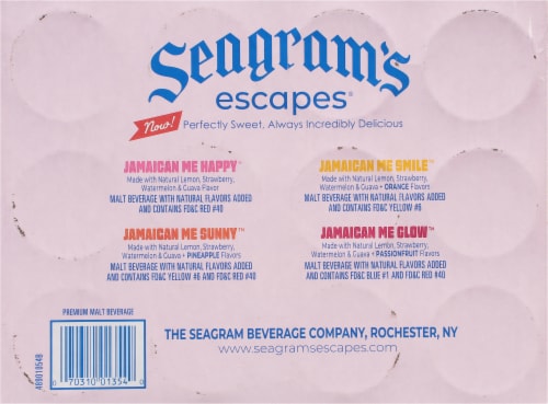 Seagram's Escapes® Jamaican Me Happiness Collection Premium Malt Beverage Variety Pack Perspective: bottom
