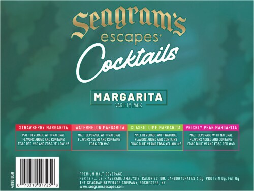 Seagrams's Escapes® Variety Margarita Can Perspective: bottom
