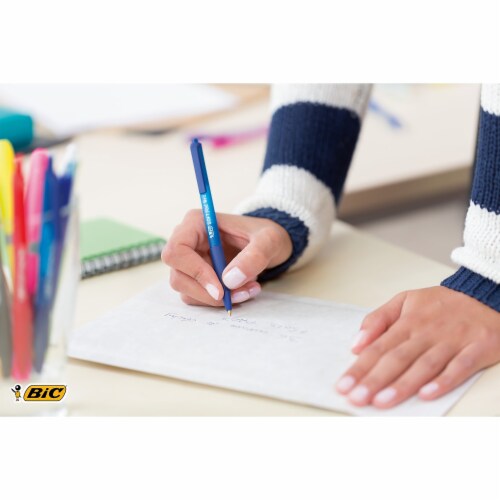BIC Soft Feel Clic Pens - Black/Blue Perspective: bottom