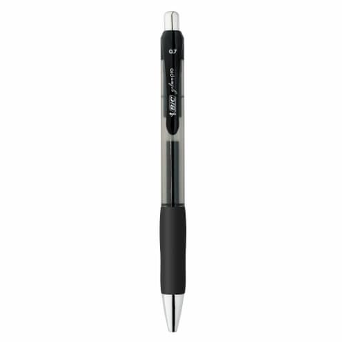 BIC Gelocity Pro Black Gel Pens, Medium Point (0.7 mm), Smooth Smear-Resistant Black Ink Perspective: bottom