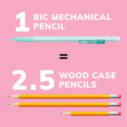 BIC® Mechanical Pencil Xtra Life, Pastel Colors, 40 Count Perspective: bottom