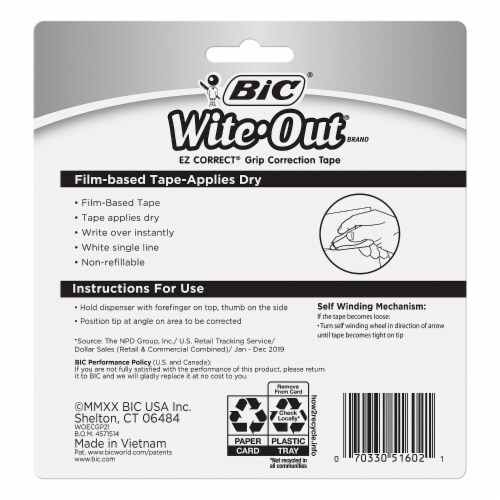 BIC® White Out Tape Perspective: bottom