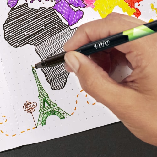BIC® Intensity Fineliner - Black Perspective: bottom