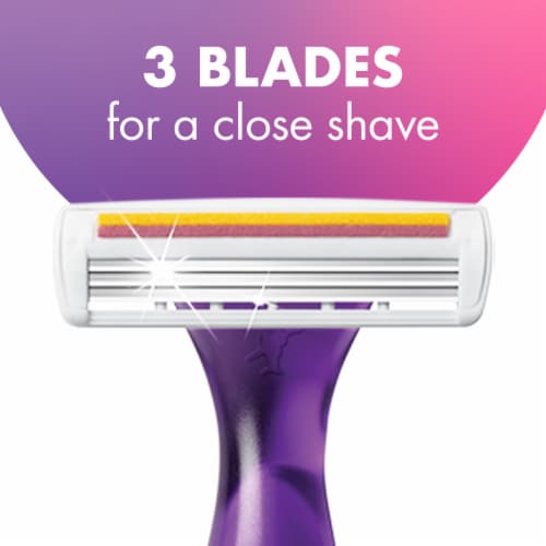 BIC® Soleil® Smooth Scented™ Disposable 3-Blade Razors Perspective: bottom