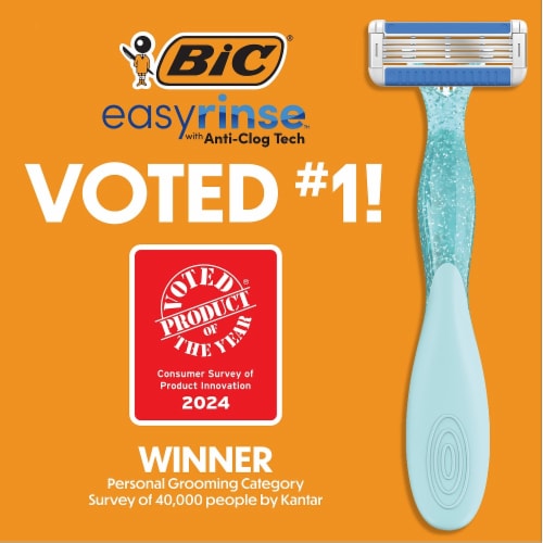 BiC® Easy Rinse™ Razor Pack Perspective: bottom