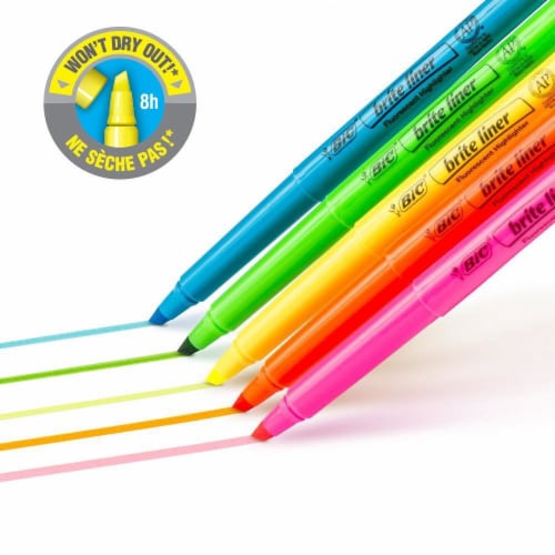 BIC® Brite Liner Highlighter Pack Perspective: bottom