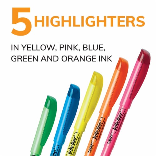 BIC Brite Liner Highlighter Pack - Assorted Perspective: bottom