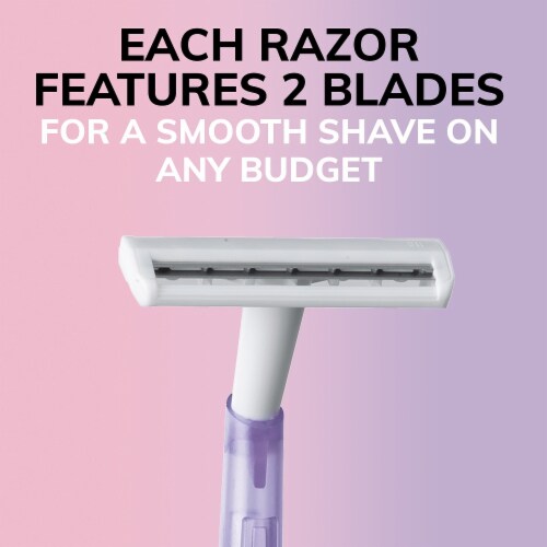 BIC® Silky Touch Disposable Razors Perspective: bottom