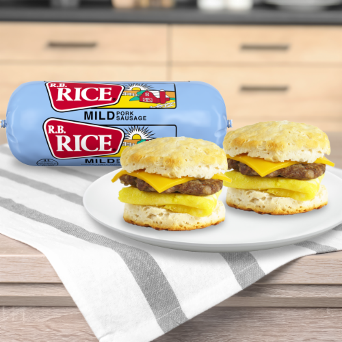 R.B. Rice® Mild Pork Sausage Roll Perspective: bottom