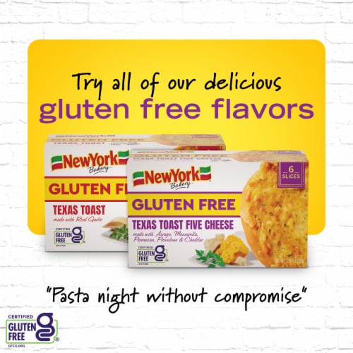 New York Bakery Gluten Free Texas Toast Five Cheese Perspective: bottom